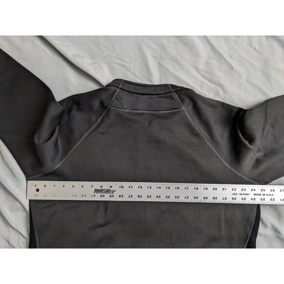 QOR Sweatshirt Gray Running 1/2 Zip Polyester Stretch Thumbhole Mens Size XXL - Picture 10 of 11